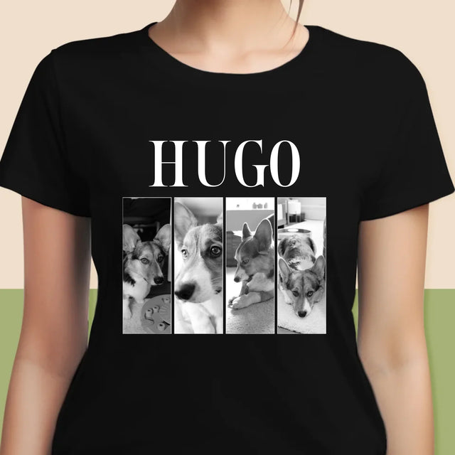 Fotocollage: Bootleg Klassiker Mit Haustier - T-Shirt Für Damen