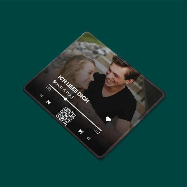 Foto Und Unterschrift: Euer Lied-Qr-Code - Mauspad