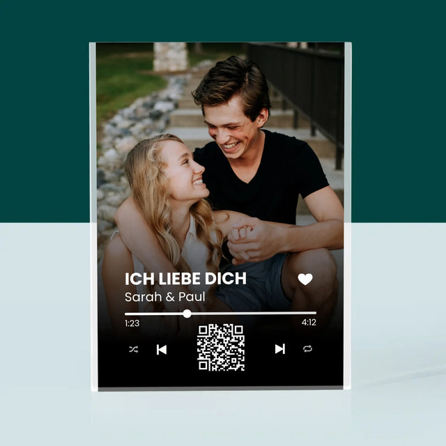 Foto Und Unterschrift: Euer Lied-Qr-Code - Druck Auf Acrylglas