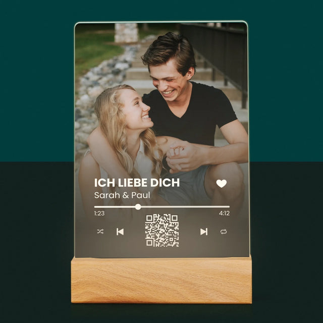 Foto Und Unterschrift: Euer Lied-Qr-Code - Druck Auf Acrylglas