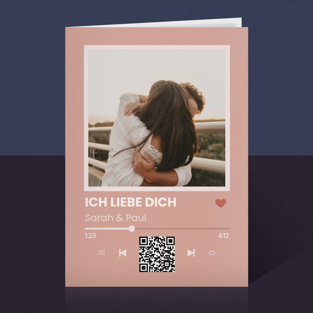 Foto Und Unterschrift: Dein Lied Mit Code - Glückwunschkarte