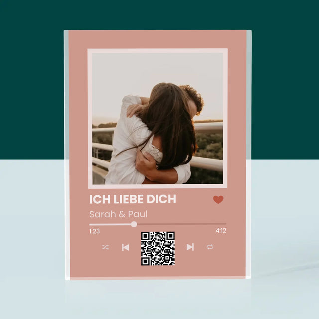 Foto Und Unterschrift: Dein Lied Mit Code - Druck Auf Acrylglas