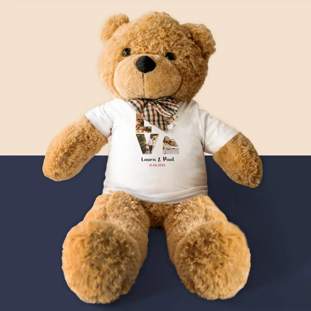 Buchstaben-Collage: Love - Teddybär 90 Cm