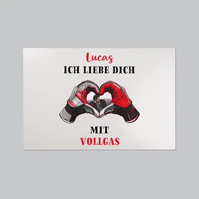 Foto Und Unterschrift: Ich Liebe Dich In Vollen Zügen - Schreibtischunterlage