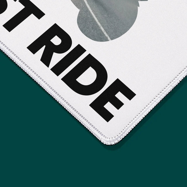 Form-Collage: Just Ride - Mauspad