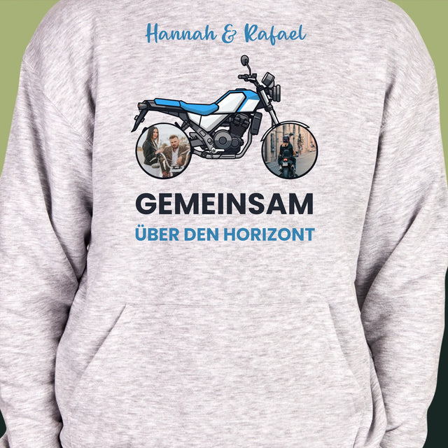 Fotocollage: Gemeinsam Über Den Horizont - Kapuzenpullover Für Herren