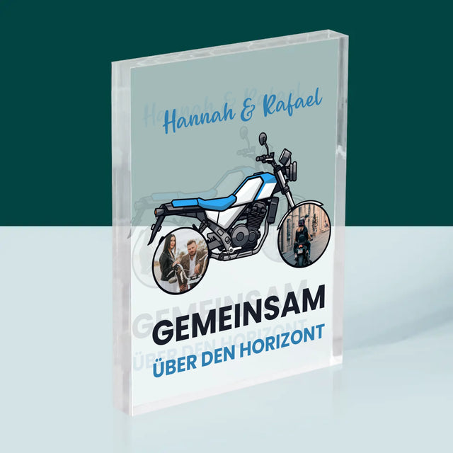 Fotocollage: Gemeinsam Über Den Horizont - Druck Auf Acrylglas