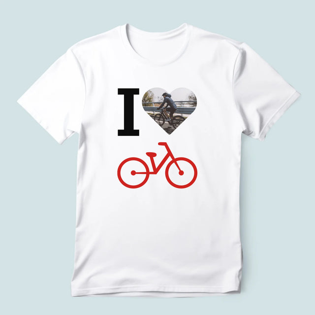 Foto: Ich Liebe Fahrräder - T-Shirt Für Herren