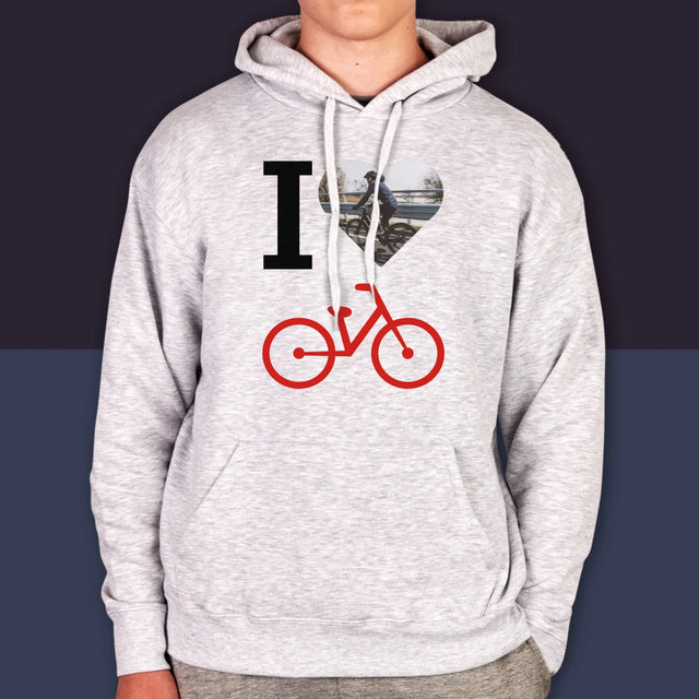 Foto: Ich Liebe Fahrräder - Kapuzenpullover Für Herren
