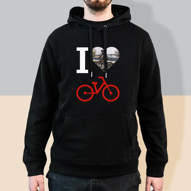 Foto: Ich Liebe Fahrräder - Kapuzenpullover Für Herren
