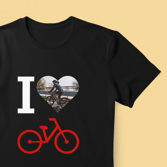 Foto: Ich Liebe Fahrräder - T-Shirt Für Herren