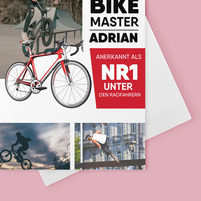 Magazin-Cover: Mr Bike Master - Glückwunschkarte