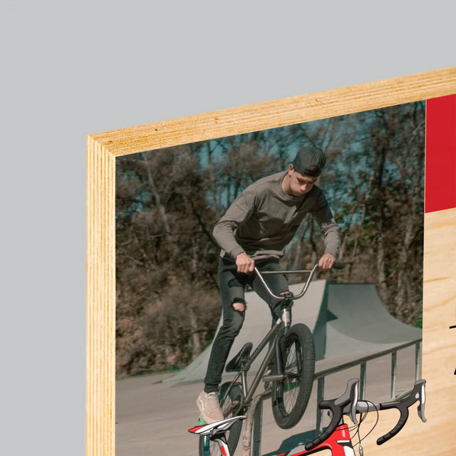 Magazin-Cover: Mr Bike Master - Druck Auf Holz