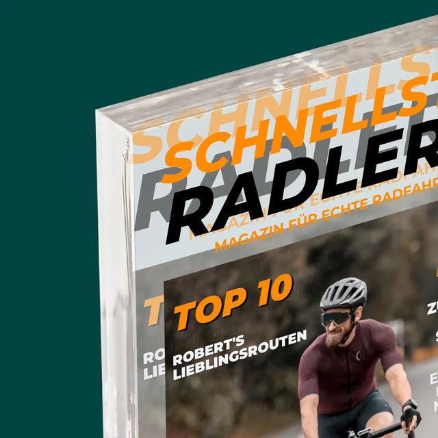 Magazin-Cover: Der Schnellste Radler - Druck Auf Acrylglas