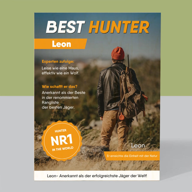 Magazin-Cover: Best Hunter - Druck Auf Holz