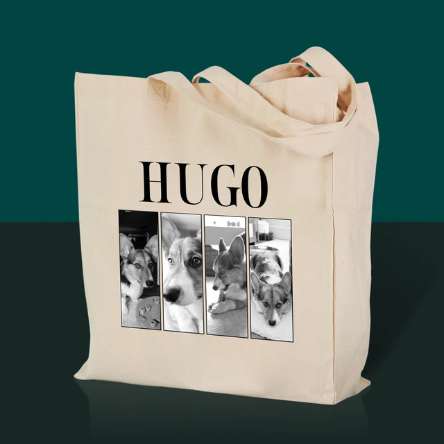 Fotocollage: Classic Bootleg mit Pupil – Canvas-Tasche mit Aufdruck | DE