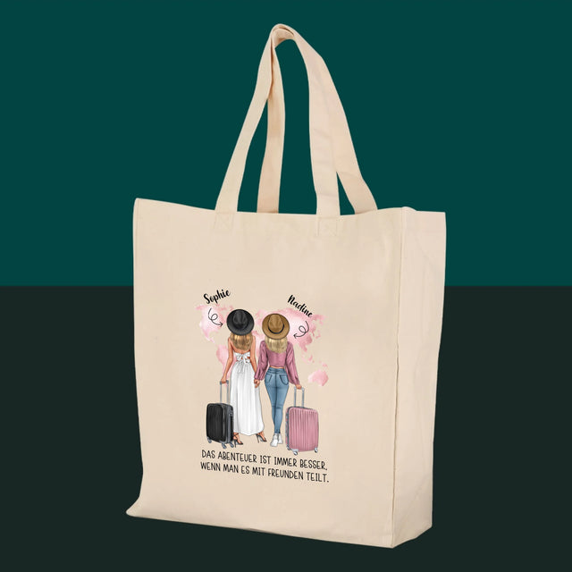 Charakter-Ersteller: Traveler Friends – Canvas-Tasche | DE