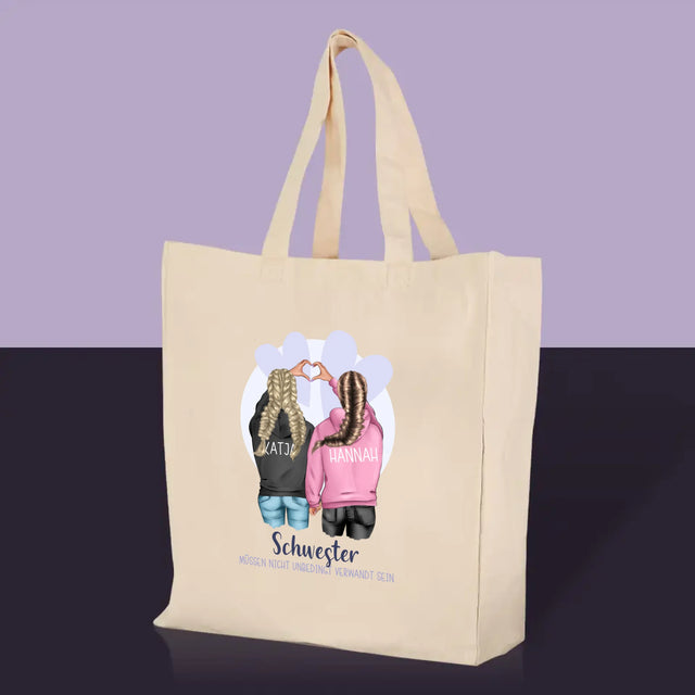 Charakter-Ersteller: Winterfreunde – Canvas-Tasche | DE