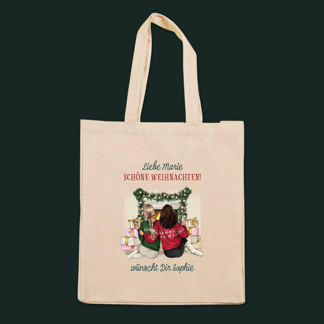 Charakter-Ersteller: Weihnachtsfreunde – Canvas-Tasche | DE