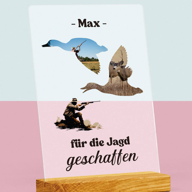 Form-Collage: Für Die Jagd Geschaffen - Druck Auf Acrylglas