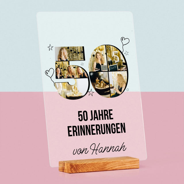 Form-Collage: 50 Jahre Erinnerungen - Druck Auf Acrylglas