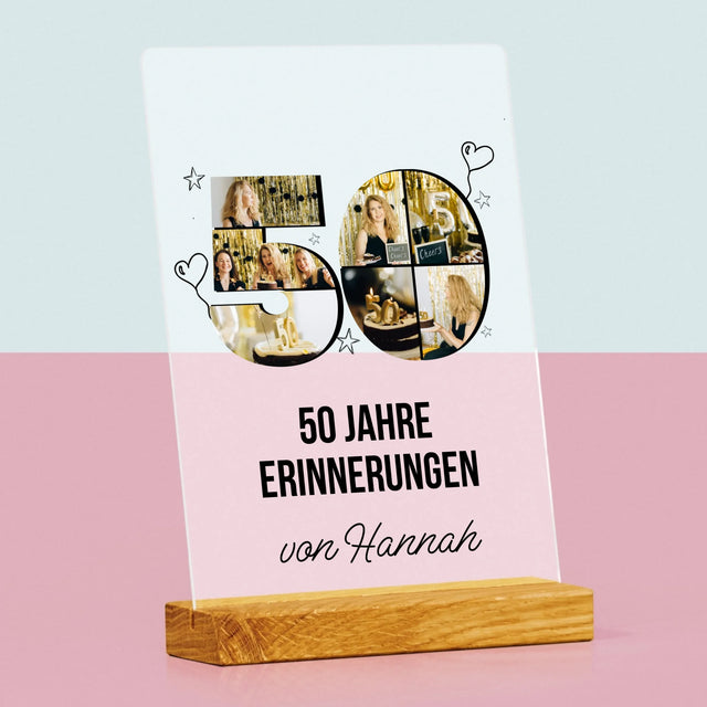 Form-Collage: 50 Jahre Erinnerungen - Druck Auf Acrylglas