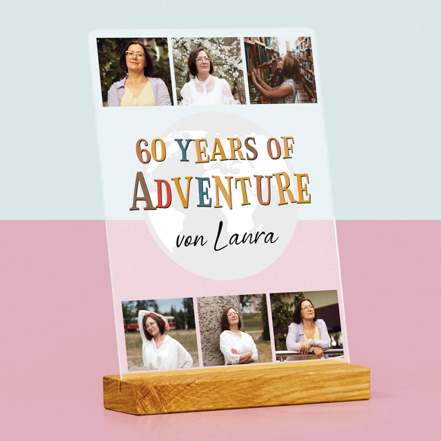 Fotocollage: 60 Years Of Adventure - Druck Auf Acrylglas
