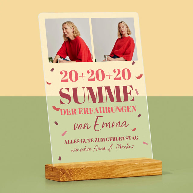 Fotocollage: Summe Der Erfahrungen - Druck Auf Acrylglas