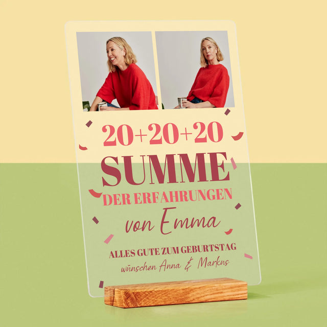 Fotocollage: Summe Der Erfahrungen - Druck Auf Acrylglas