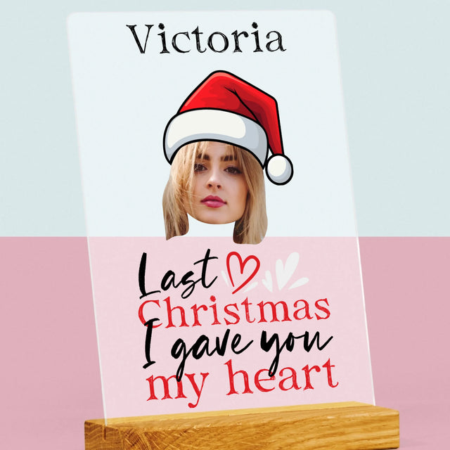Foto Und Unterschrift: Last Christmas I Gave You My Heart - Druck Auf Acrylglas