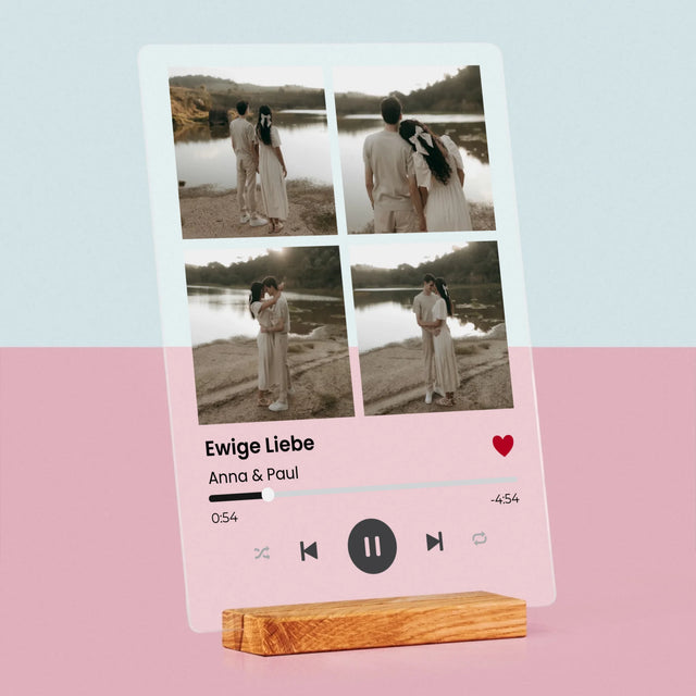 Fotocollage: Spotify 4 Fotos - Druck Auf Acrylglas