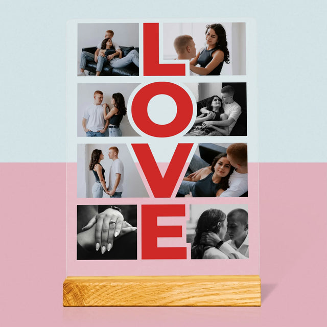 Fotocollage: Das Wort „Love“ - Druck Auf Acrylglas