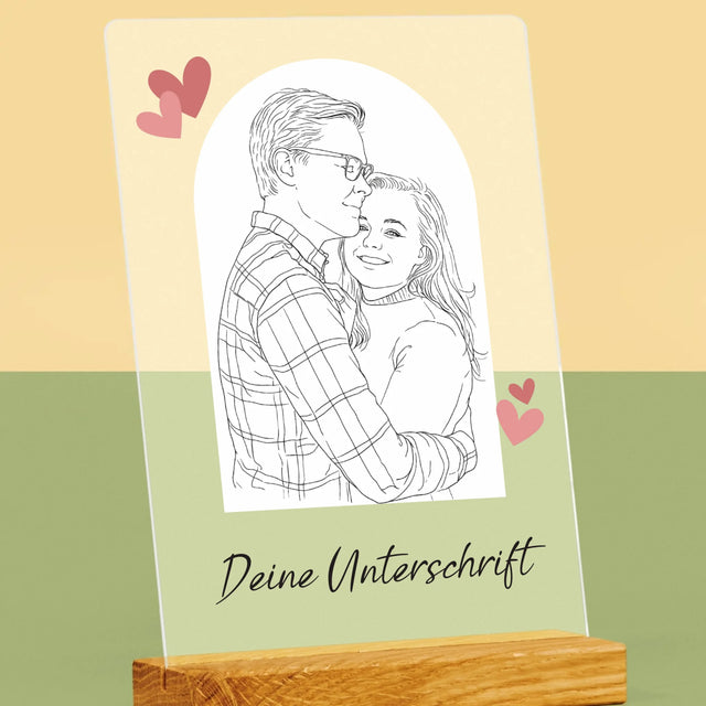 Foto Und Unterschrift: Lineart - Druck Auf Acrylglas