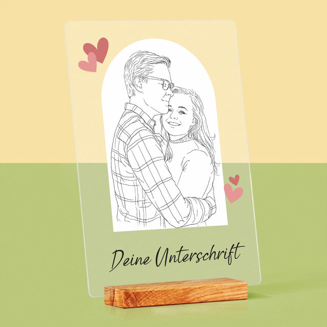 Foto Und Unterschrift: Lineart - Druck Auf Acrylglas