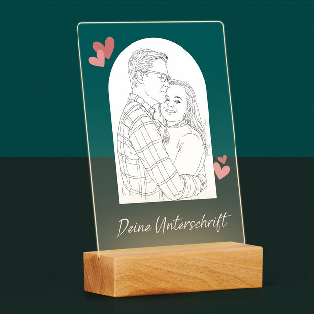Foto Und Unterschrift: Lineart - Druck Auf Acrylglas