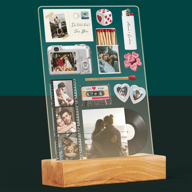 Fotocollage: Vintage Für Verliebte - Druck Auf Acrylglas