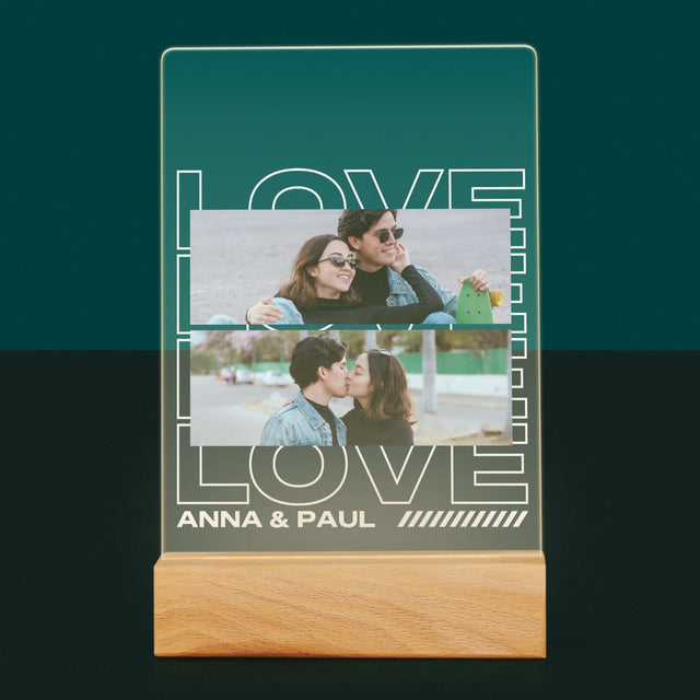 Fotocollage: Aufschrift „Love“ - Druck Auf Acrylglas
