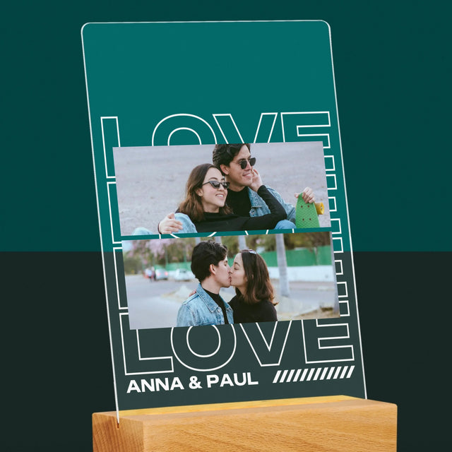 Fotocollage: Aufschrift „Love“ - Druck Auf Acrylglas