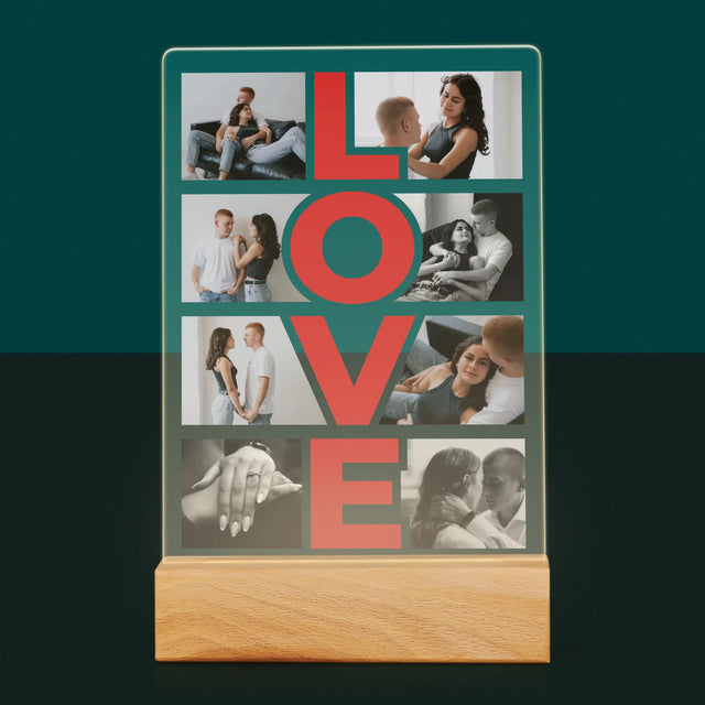 Fotocollage: Das Wort „Love“ - Druck Auf Acrylglas