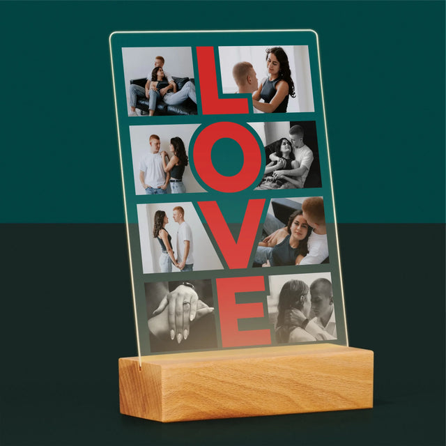 Fotocollage: Das Wort „Love“ - Druck Auf Acrylglas