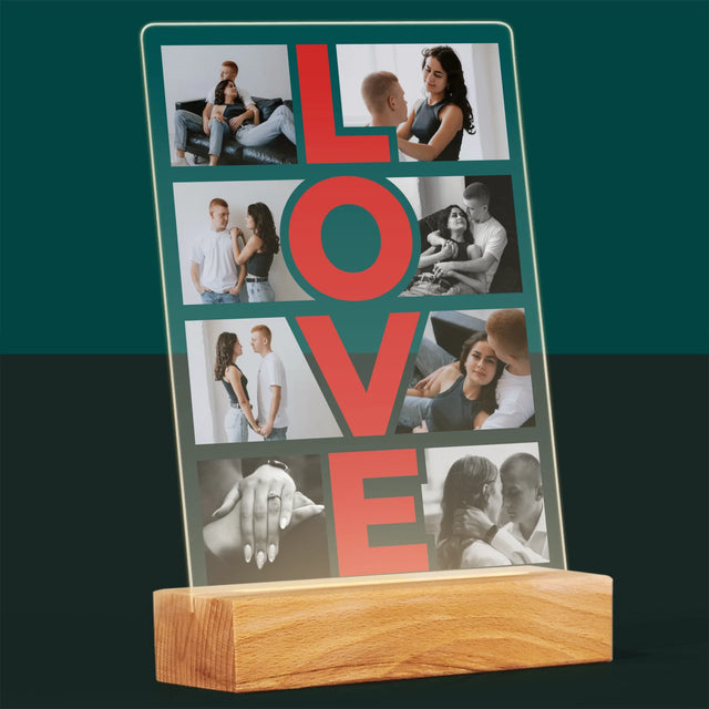 Fotocollage: Das Wort „Love“ - Druck Auf Acrylglas