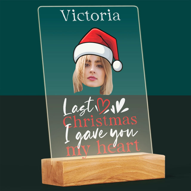 Foto Und Unterschrift: Last Christmas I Gave You My Heart - Druck Auf Acrylglas