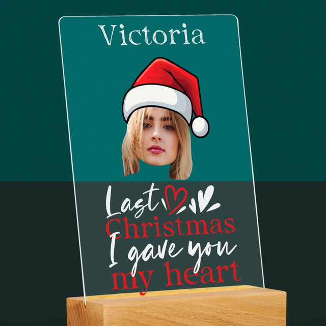 Foto Und Unterschrift: Last Christmas I Gave You My Heart - Druck Auf Acrylglas