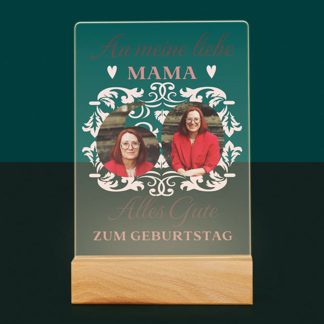 Buchstaben-Collage: An Meine Liebe Mama Zum 60. Geburtstag - Druck Auf Acrylglas