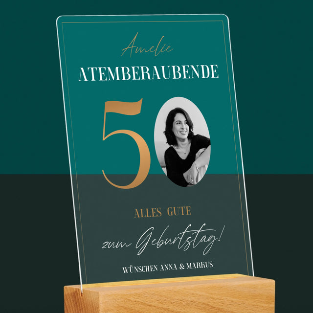 Foto Und Unterschrift: Atemberaubende 50 - Druck Auf Acrylglas