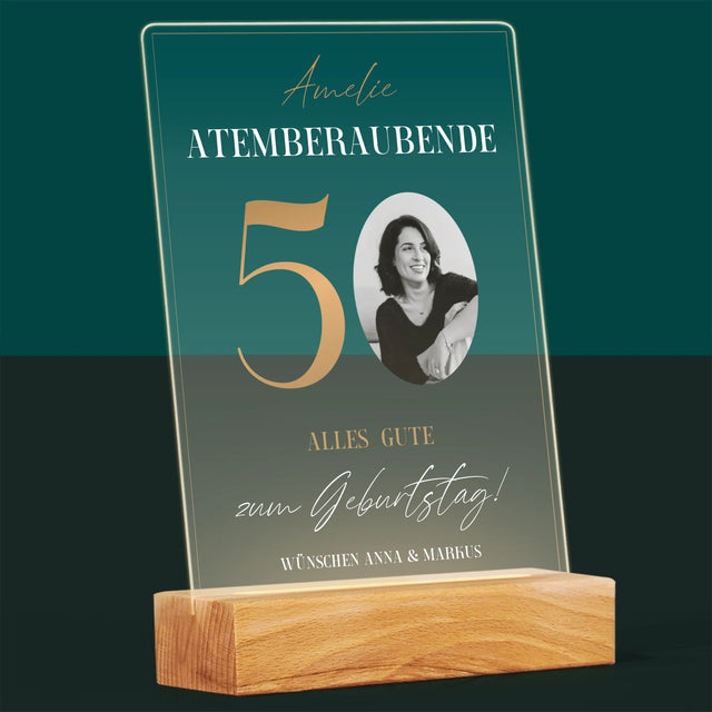 Foto Und Unterschrift: Atemberaubende 50 - Druck Auf Acrylglas