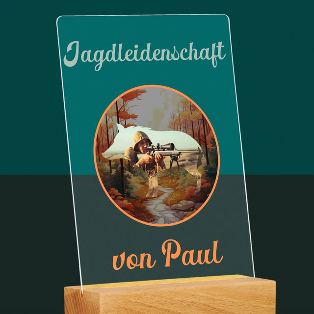 Foto Und Unterschrift: Jagdleidenschaft - Druck Auf Acrylglas