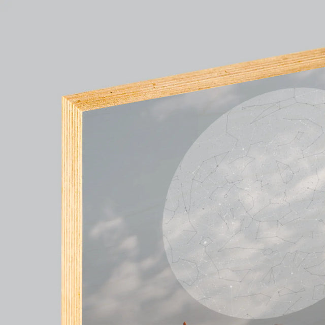 Sternkarte: Hochzeit - Druck Auf Holz