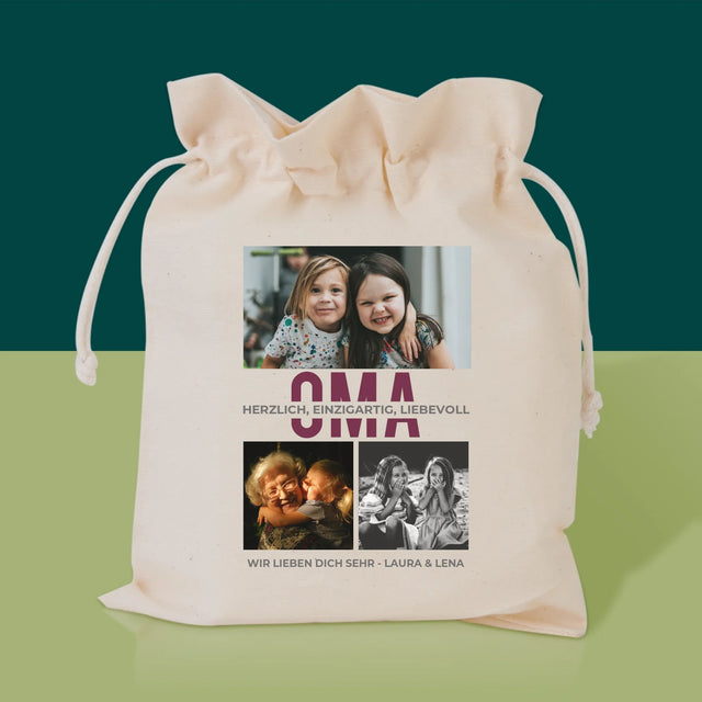 Fotocollage: Oma - Tee-Geschenkset
