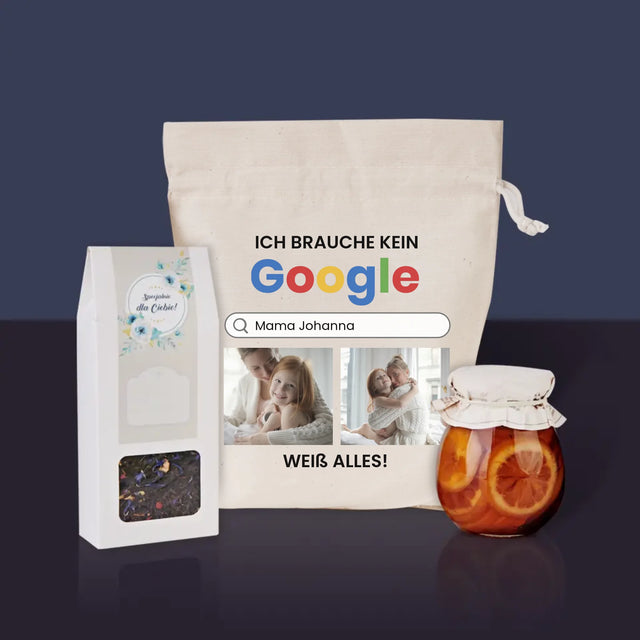 Fotocollage: Ich Brauche Kein Google - Tee-Geschenkset